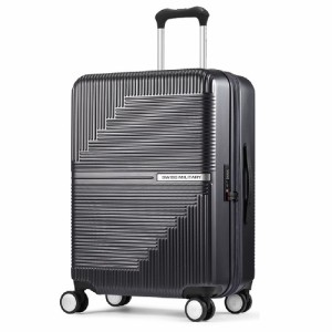 SWISS MILITARY(スイスミリタリー) SM-O324 GRAY GENESIS(ジェネシス) スーツケース 66cm 無料預入 74L 5cm拡張 TSAロック スーツケース