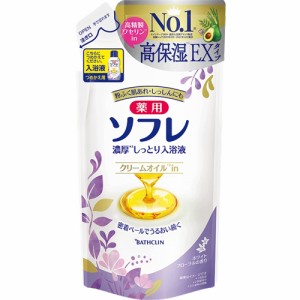 バスクリン 薬用ソフレ濃厚しっとり入浴液ホワイトフローラル詰替 薬用ソフレ 