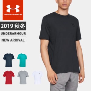 ☆ネコポス アンダーアーマー メンズ シャツ 半袖 UA スポーツスタイル レフトチェスト ショートスリーブ Tシャツ カジュア