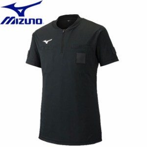 ネコポス ミズノ サッカー レフリーシャツ 半袖 MIZUNO P2MA9A01 ウエア プラクティスシャツ 半袖シャツ スリムシルエット トレーニング