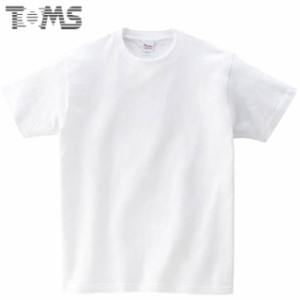 ネコポス トムス Tシャツ ジュニア キッズ 無地 半袖Tシャツ ショートスリーブTシャツ S/S Tシャツ ヘビーウェイトTシャツ 5.6OZ 100-160