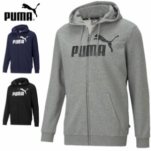 プーマ トレーニングウエア メンズ レディース ESS ビッグロゴ フーデットジャケット PUMA 588708 長袖 フードパーカー レギュラーフィッ