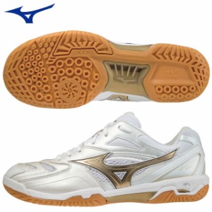 ミズノ バトミントンシューズ メンズ レディース ウエーブファング PRO MIZUNO 71GA2100 馴染みの良い天然皮革採用 フラッグシップモデル