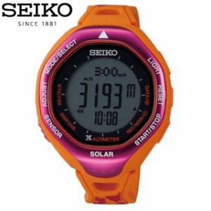 セイコー SEIKO ウォッチ 腕時計 アルピニスト L'Sシリコン ピンクオレンジ デジタルウォッチ 測定器 用品 用具 グッズ マルチスポーツ S