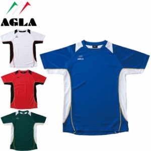 ネコポス アグラ AGLA 半袖Tシャツ ハンソデシャツ メンズ ショートスリーブ 半袖 トップス ウエア アパレル 服 フットサル AG901