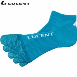 ネコポス ルーセント テニス メンズ 5本指ソックス ショート 靴下 ターコイズ 男性用 XLN1997 LUCENT