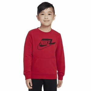 ☆ナイキ キッズ スウェット 長袖 シャツ クルー フレンチテリー カジュアル おしゃれ ストリート お出かけ 贈り物 NIKE ロゴ 86J800 R78