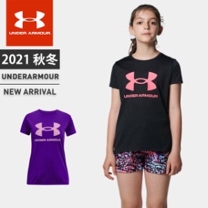 ☆ネコポス アンダーアーマー ジュニア Tシャツ 半袖 UA テック スポーツスタイル ビッグロゴ ショートスリーブ ルーズ ス