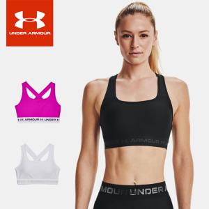ネコポス アンダーアーマー レディース スポーツブラ UA クロスバック ミッドブラ コンプレッション ストレッチ サイクリング