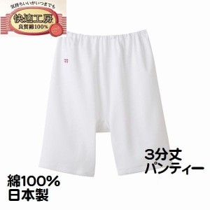 ２枚セット グンゼ 婦人 肌着 ３分丈パンティー パンツ 快適工房 レディース インナー 肌着 綿100％ 日本製3063 送料込み（メール便）