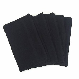 5枚組 黒 フェイスタオル カラータオル ブラック ２２０匁 日本製