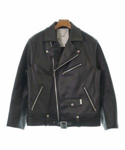 AVIREX Pコート ダブルライダース 隠せ 牛革切替 NAVY ワッペン 黒