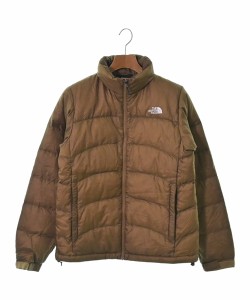 約53cm袖丈SALE/ THE NORTH FACE ノースフェイス ダウンジャケット 防寒  防風  アウトドア タータンチェック柄 グリーン (レディース S)  N6696