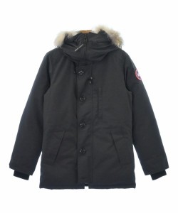 極美品□CANADA GOOSE カナダグース MANITOBA ブラックレーベル フーデッド ダウンジャケット ダウンコート