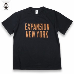 EXPANSION NY エクスパンション ニューヨークTシャツ 半袖 PARAGON T-SHIRT　アップリケ ロゴ ストリート スケーター ニューヨーク ブラ