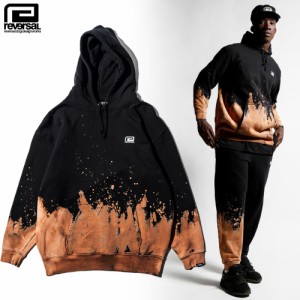 reversal リバーサルプルオーバーパーカー ブリーチ加工 BLEACH HOODIE 2 rv23aw206　タイダイ セットアップ ストリート スケーター 格闘