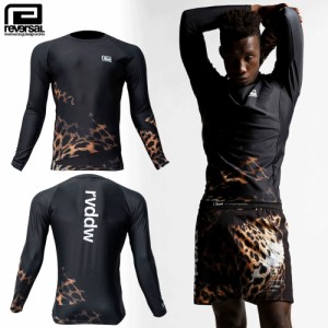 reversal リバーサルラッシュガード 長袖 LEOPARD LONG RASH GUARD rv23aw601　格闘技 ジム フィットネス トレーニング アクティブ サー