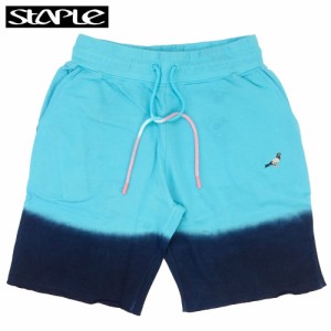 STAPLE ステイプルタイダイ スウェット ハーフパンツ DYED PANEL SWEAT SHORT スウェット ショートパンツ パイル地 グラデーション　スト