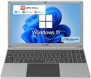 [ Windows 11 ][ Office 搭載 ] GM-JAPAN 薄型 ノートパソコン 15.6インチ 大画面 PC テンキー 搭載 日本語キーボード / WPS Office / Ce