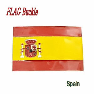 バックル ベルト留め具 ウエスタン 国旗 FLAG フラッグ スペイン　