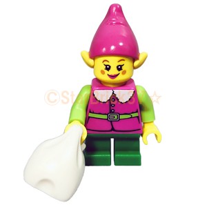 レゴ LEGO ミニフィグ 人形：エルフの女の子(クリスマス)