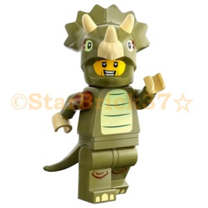 レゴ LEGO ミニフィグ ミニフィギュア シリーズ25：Triceratops Costume Fan:トリケラトプス・ガイ