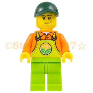 レゴ LEGO ミニフィグ シティ 人形：ファーマーの男性(30590)