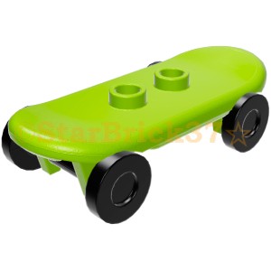 レゴ LEGO パーツ 車 ばら売り スケートボード(スケボー)：ライム