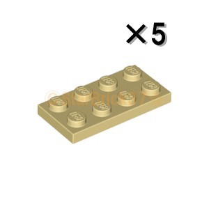 レゴ LEGO パーツ ばら売り プレート2×4：タン(5個セット)