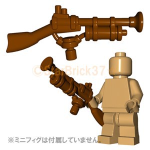 レゴ LEGO カスタムパーツ 武器 銃 ばら売り スチームパンクライフル(互換品)：ブラウン