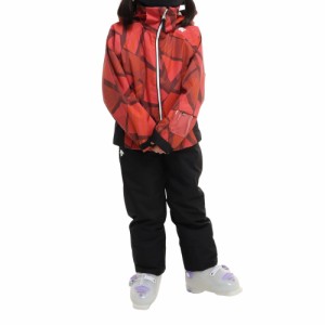 デサント(DESCENTE)ジュニア スキースーツ 上下セット DWJUJH04X RED レッド サイズ調整 防水透湿 撥水…