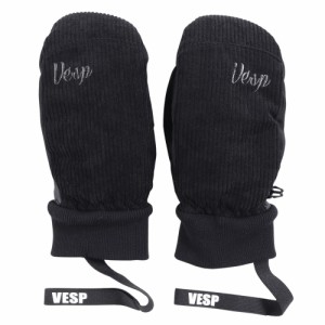 ベスプ(VESP)ミトングローブ スキー スノーボード Rib Mitten VPMG1026BK(Men’s、Lady’s)