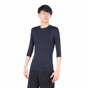 エックスティーエス(XTS)野球 アンダーシャツ ストレッチ 丸首 7分袖シャツ 723G6ES4169 NVY.(Men’s)