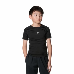 アンダーアーマー(UNDER ARMOUR)野球 ジュニア ヒートギアアーマー コンプレッション 半袖クルーネック アンダーシ…