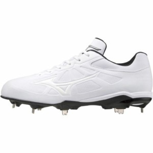 ミズノ(MIZUNO)野球スパイク 白 金具 ライトレボバディー ソフトボール 幅広 ワイド 11GM212101 高校野球(…