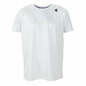 ルコックスポルティフ(lecoqsportif)テニスウェア ソレイユ ゲームシャツ QTMVJA90 WH 速乾(Men’s)