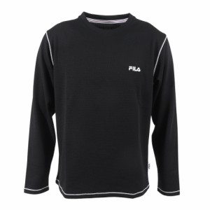 フィラ(FILA)テニスウェア 長袖ワンポイントTシャツ FM6567-08 速乾(Men’s)