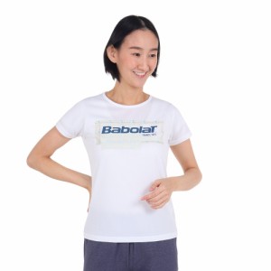 バボラ(BABOLAT)テニスウェア レディース ピュア半袖Tシャツ BWP3578 WH00 速乾(Lady’s)