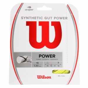 ウイルソン(Wilson)硬式テニスストリングス SYNTHETIC GUT POWER 16 Yellow WR830130…