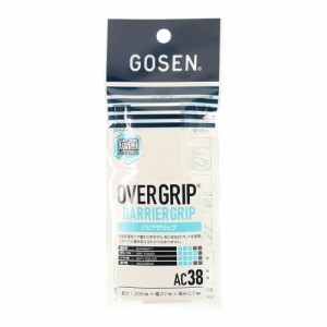 ゴーセン(GOSEN)テニスグリップテープ バリアグリップ 1本入り ホワイト AC38W(Men’s、Lady’s、Jr)