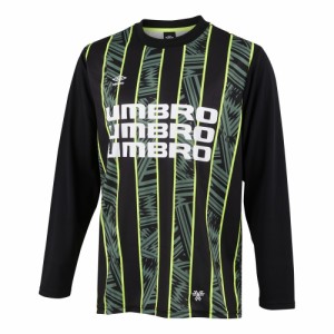 アンブロ(UMBRO)サッカーウェア グラフィック長袖プラクティスシャツ UUUWJB51 BLK(Men’s)