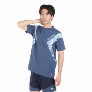 アンブロ(UMBRO)サッカーウェア THE THIRD メッシュ半袖プラシャツ UUUXJA52 DKDM(Men’s)