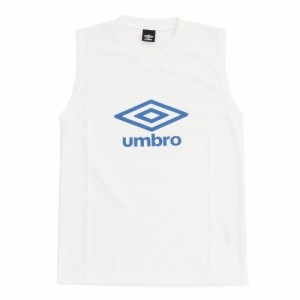 アンブロ(UMBRO)サッカーウェア ノースリーブプラクティスシャツ UUUTJA66 WHT 速乾(Men’s)