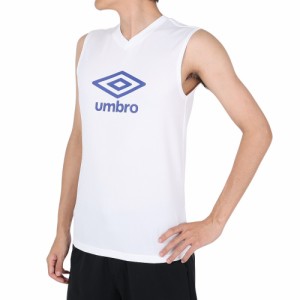 【ポイント10％！ 5/3 21:00〜22:59限定】アンブロ(UMBRO)サッカーウェア ノースリーブシャツ UUUVJA66 WHT(Men’s)