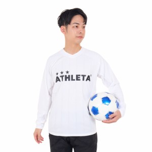 【ポイント10％！ 5/3 21:00〜22:59限定】アスレタ(ATHLETA)サッカー フットサルウェア 長袖 プラクティスシャツ 2394 WHT(Men’s)