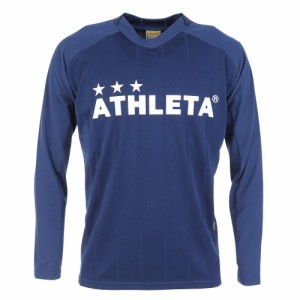 【ポイント10％！ 5/3 21:00〜22:59限定】アスレタ(ATHLETA)サッカー フットサルウェア 長袖 プラクティスシャツ 2394 NVY(Men’s)