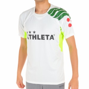 アスレタ(ATHLETA)サッカー フットサルウェア Tシャツ 切替プラシャツ XE-419 WHT 冷感 速乾(Men’s)