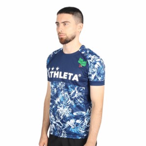 アスレタ(ATHLETA)サッカー フットサルウェア Tシャツ 総柄プラシャツ XE-421 NVY(Men’s)