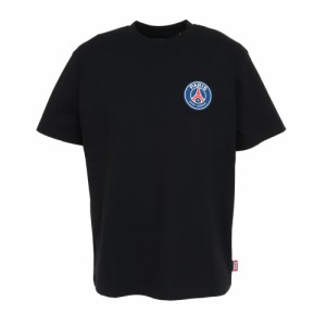 パリ サン ジェルマン(PSG)シリコンワッペン 半袖Tシャツ PS0123SS0002-BK(Men’s)