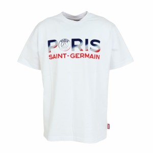 パリ サン ジェルマン(PSG)フロッキープリント 半袖Tシャツ PS0123SS0004-WH(Men’s)